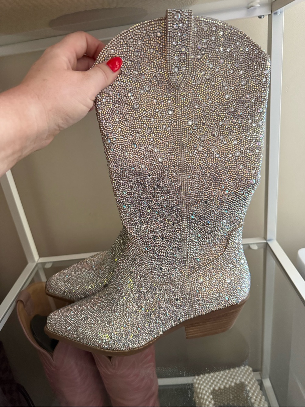 NWOT Rhinestone Cowboy boots - Picture 3 of 7